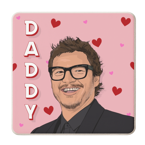 Pedro pascal daddy - personalised beer coaster by The Girl Next Draw