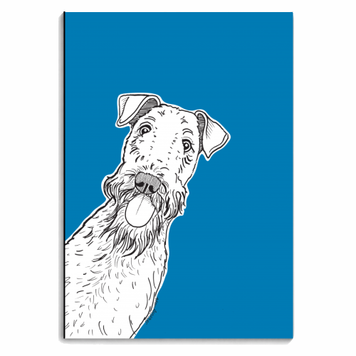 Peeking Dog - personalised A4, A5, A6 notebook by Adam Regester