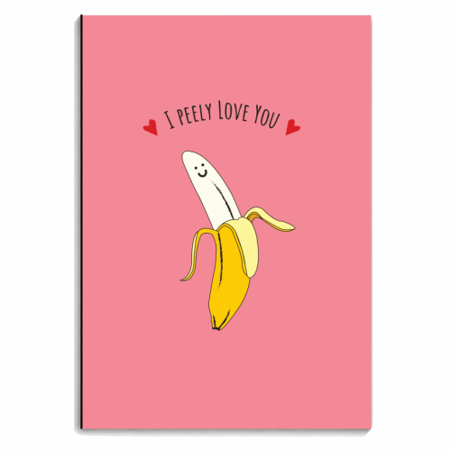 Peely Love You - personalised A4, A5, A6 notebook by Laura Lonsdale