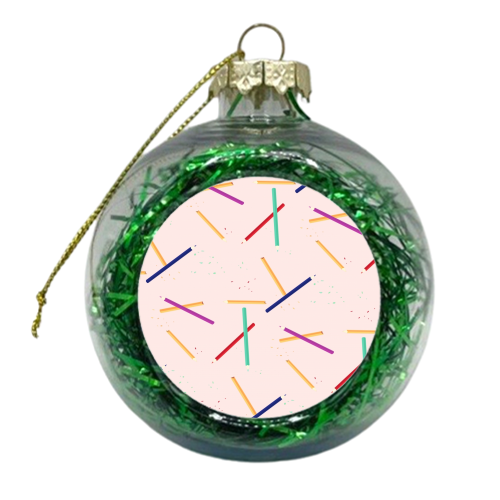 Pencil Me In - xmas bauble by minniemorris art