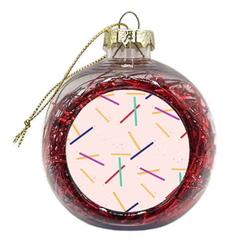 Pencil Me In - xmas bauble by minniemorris art