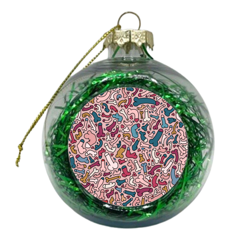 Penis humor for a friend - xmas bauble by andrea zuza
