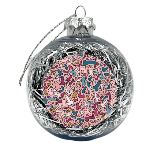 Penis humor for a friend - xmas bauble by andrea zuza