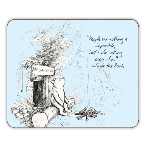 People Say Nothing is Impossible - designer placemat by Ms Doodle