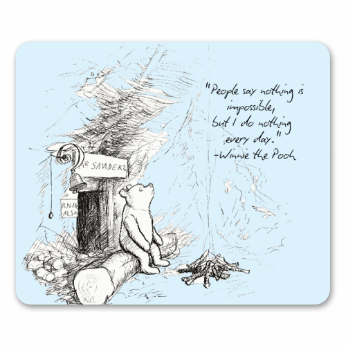 People Say Nothing is Impossible - mouse mat by Ms Doodle