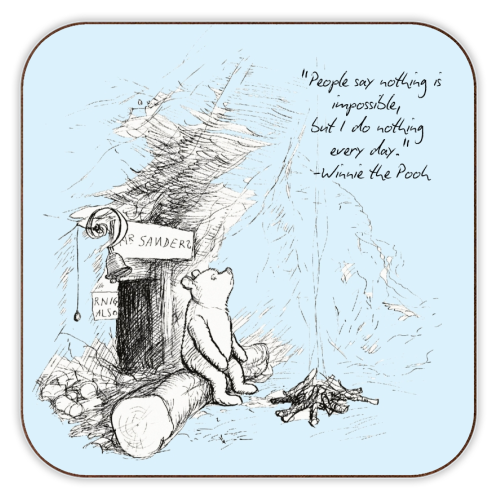 People Say Nothing is Impossible - personalised beer coaster by Ms Doodle