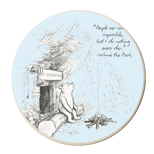 People Say Nothing is Impossible - personalised beer coaster by Ms Doodle