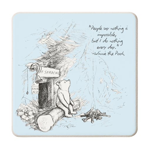 People Say Nothing is Impossible - personalised beer coaster by Ms Doodle