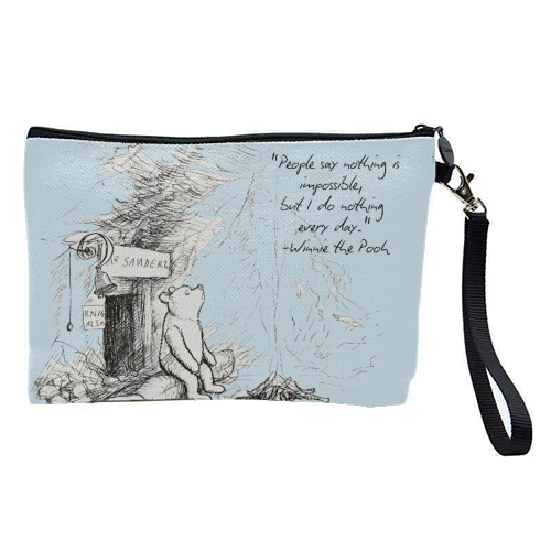 People Say Nothing is Impossible - pretty makeup bag by Ms Doodle