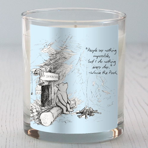 People Say Nothing is Impossible - scented candle by Ms Doodle