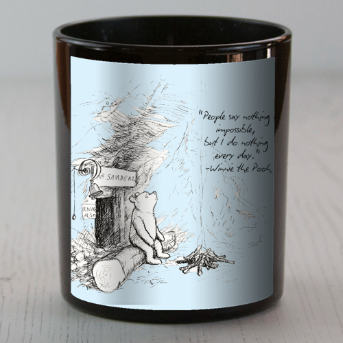 People Say Nothing is Impossible - scented candle by Ms Doodle