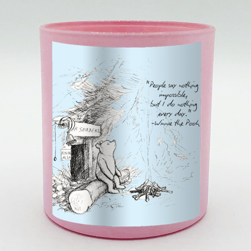 People Say Nothing is Impossible - scented candle by Ms Doodle