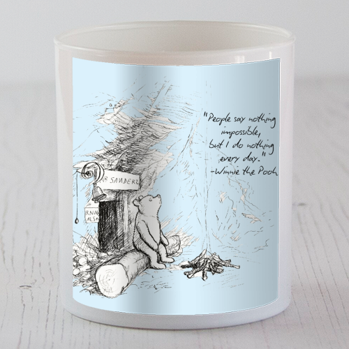 People Say Nothing is Impossible - scented candle by Ms Doodle