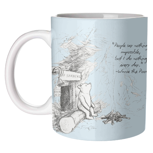 People Say Nothing is Impossible - unique mug by Ms Doodle