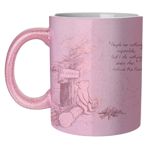 People Say Nothing is Impossible - unique mug by Ms Doodle