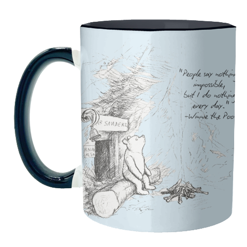 People Say Nothing is Impossible - unique mug by Ms Doodle