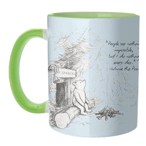 People Say Nothing is Impossible - unique mug by Ms Doodle