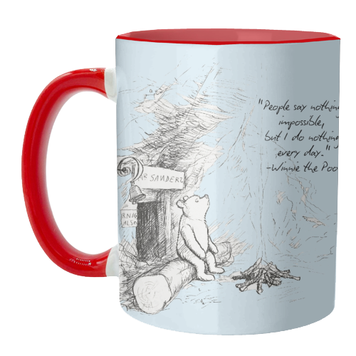 People Say Nothing is Impossible - unique mug by Ms Doodle