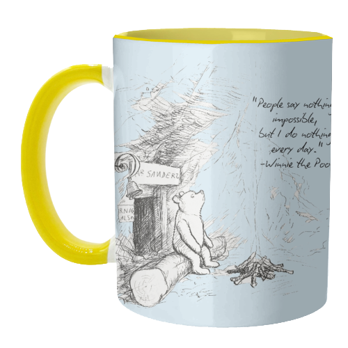 People Say Nothing is Impossible - unique mug by Ms Doodle