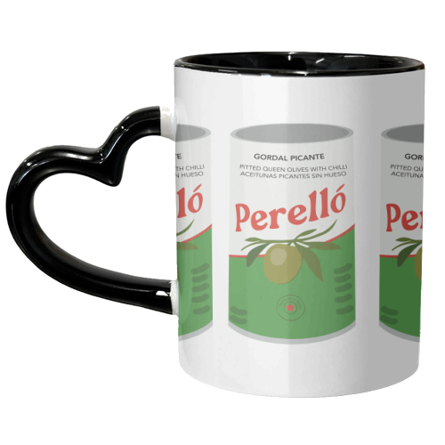 Perello Olives Tin Illustration - unique mug by Move Studio