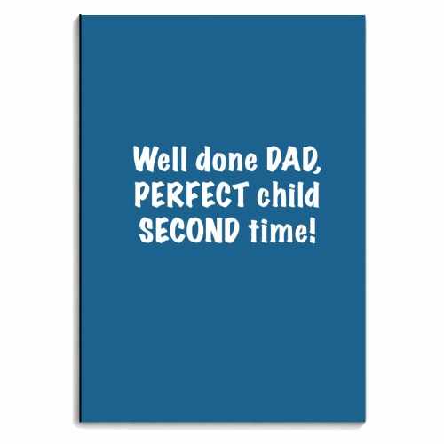PERFECT child SECOND time, - personalised A4, A5, A6 notebook by The Boy and the Bear
