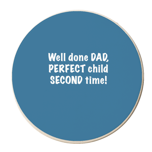 PERFECT child SECOND time, - personalised beer coaster by The Boy and the Bear