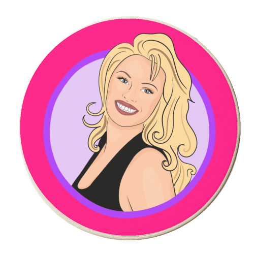 Perfect Pam - personalised beer coaster by Eloise