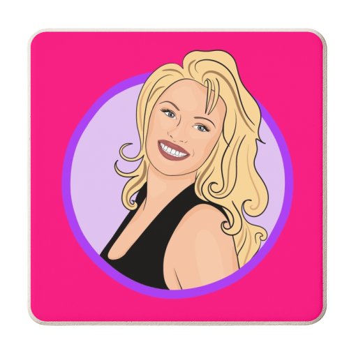 Perfect Pam - personalised beer coaster by Eloise