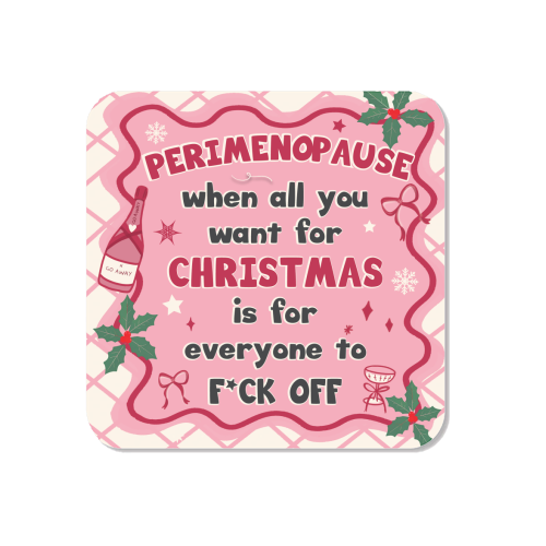 PERIMENOPAUSE CHRISTMAS - oh what joy - now please f*ck off - Magnet by Mad Philomena