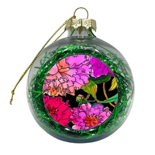 Petal Power - xmas bauble by Marcella Wylie