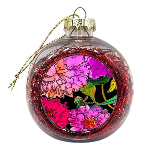 Petal Power - xmas bauble by Marcella Wylie