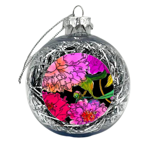 Petal Power - xmas bauble by Marcella Wylie