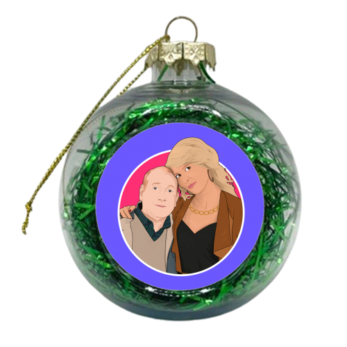 Pete and Dawn Sutcliffe - xmas bauble by Pink and Pip