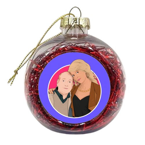 Pete and Dawn Sutcliffe - xmas bauble by Pink and Pip