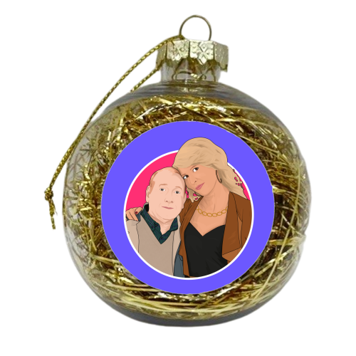 Pete and Dawn Sutcliffe - xmas bauble by Pink and Pip