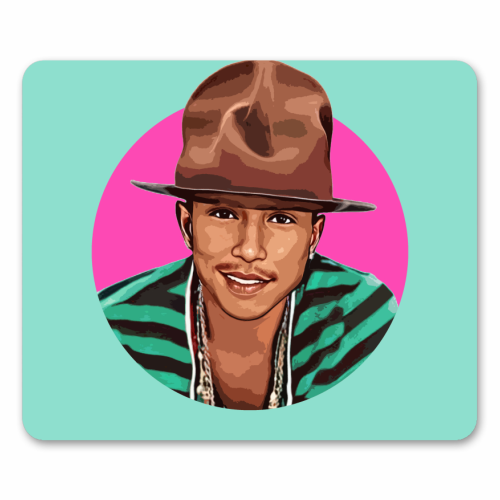 Pharrell - mouse mat by DOLLY WOLFE