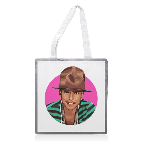 Pharrell - printed canvas tote bag by DOLLY WOLFE