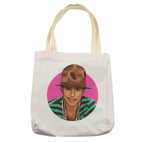 Pharrell - printed canvas tote bag by DOLLY WOLFE