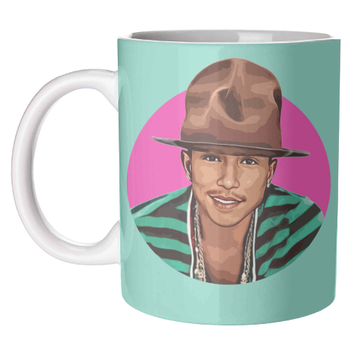 Pharrell - unique mug by DOLLY WOLFE