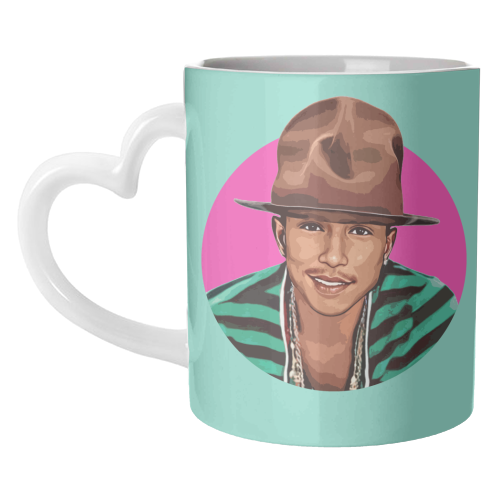 Pharrell - unique mug by DOLLY WOLFE