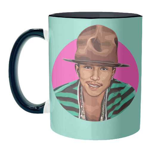 Pharrell - unique mug by DOLLY WOLFE