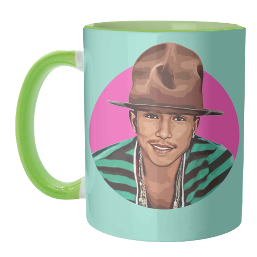 Pharrell - unique mug by DOLLY WOLFE