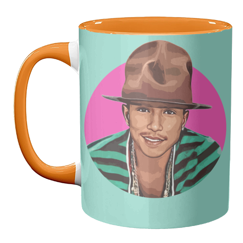 Pharrell - unique mug by DOLLY WOLFE