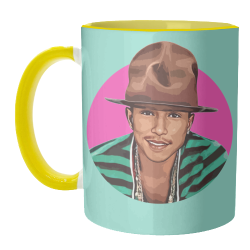 Pharrell - unique mug by DOLLY WOLFE