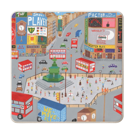 Piccadilly Circus in the 60's. - personalised beer coaster by Mohan Ballard
