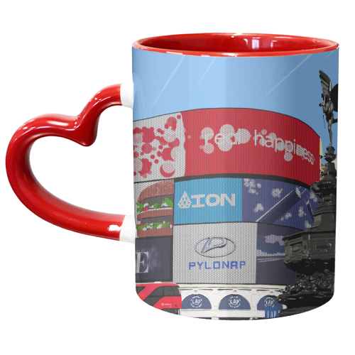 Piccadilly Circus - unique mug by Richard O'Neill