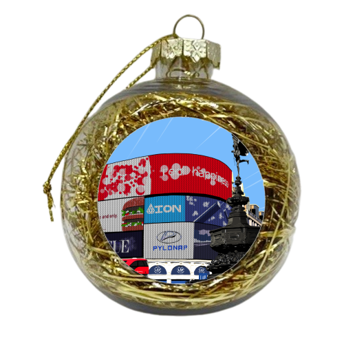 Piccadilly Circus - xmas bauble by Richard O'Neill