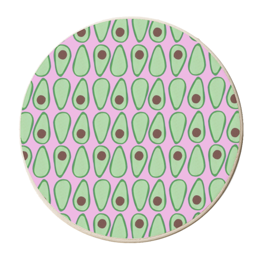 Picking Avocados - personalised beer coaster by Yazmin Brooks