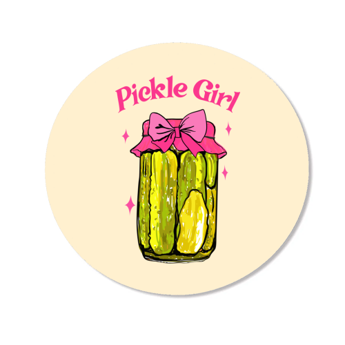 Pickle Girl - Coquette Retro Illustration - Magnet by EZbie