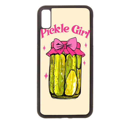 Pickle Girl - Coquette Retro Illustration - stylish phone case by EZbie